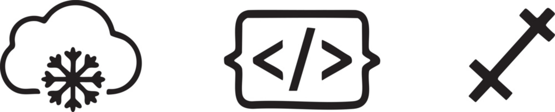 Cloud Snow Code Block Code Branch Programming Weather