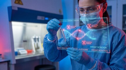 Advanced genetic research in a laboratory setting exploring dna variants for enhanced variant detection and analysis