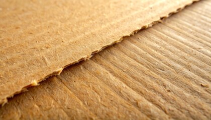 Textured Brown Paper Background with Rough Edge.