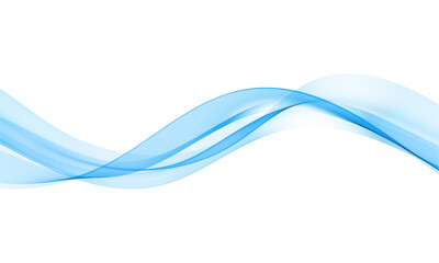 Obraz premium Blue Abstract Wave FlowCool Blue Fluid BackgroundModern Blue Motion Design