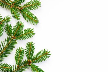 Obraz premium New year decorations on white background. Christmas frames with a place for your text.