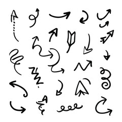 Playful sketchy arrow illustrations