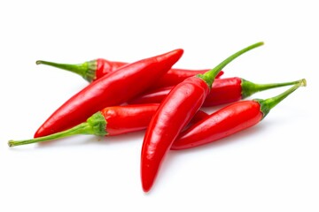 small pile of hot chili peppers,  mockup for banner or flyer,  top view, flat lay, copy space, place for text.