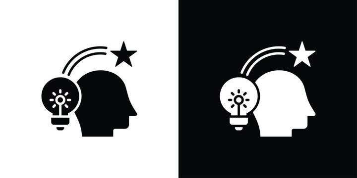 Imagination Icon Sheet Black And White