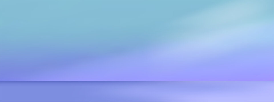 Abstract  blue gradient podium background, clean scene for product presentation mockup template.