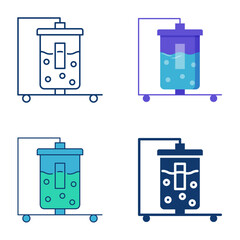 Biosynthesis icon set