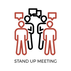 Business Meeting Icon Two Tone Style