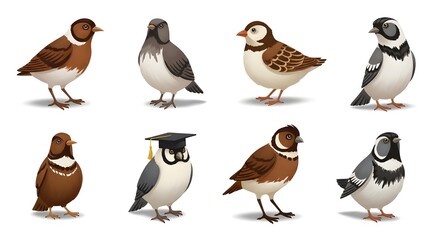 Obraz premium Conjunto de animales salvajes