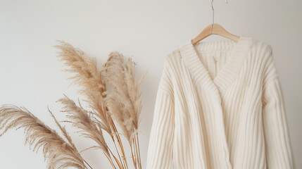 Elegant Minimalist Beige Wardrobe Interior Design