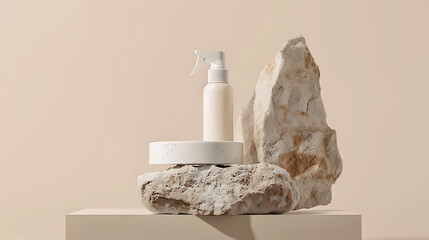 Elegant minimalist beauty spray bottle design