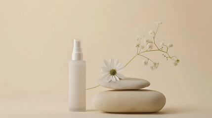 Minimalist Beauty Spray Bottle Therapy Concept