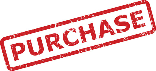 Red grunge rubber stamp clearly indicates a PURCHASE transaction or completed acquisition