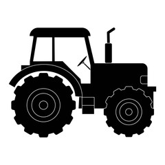 Obraz premium Tractor Silhouette Line Art Perfect for Web, Mobile and Print Design
