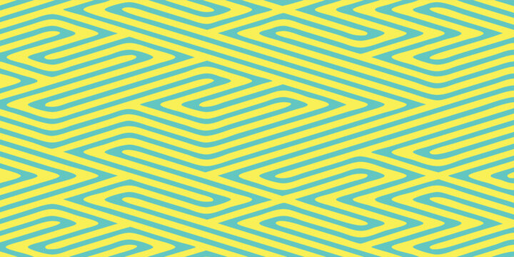 Abstract Geometric Pattern with Intersecting Lines and Shapes.