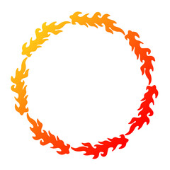 Obraz premium fire ring frame