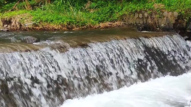 Clear River Water Flowing Gently &ndash; Relaxing Nature Background
