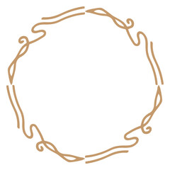 abstract round frame
