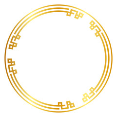gold chinese circle frame © KEN111