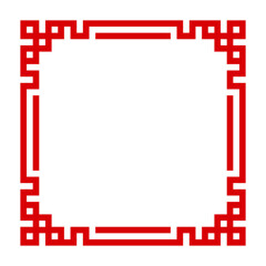 Obraz premium chinese square frame