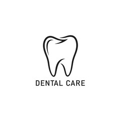 Obraz premium Dental care illustration featuring a simple tooth graphic
