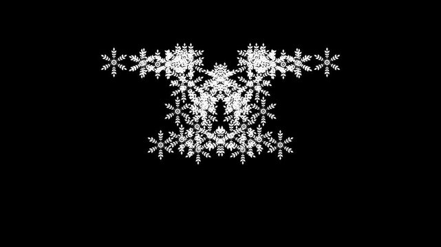 Snowflake Path Motion Animation Video