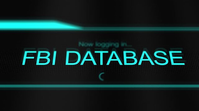 Logging into a FBI Database - Conspiracy Concept