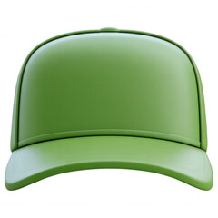 A vivid green baseball cap, perfect for sunny days and casual wear.
