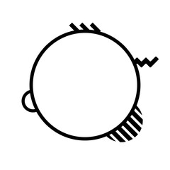 Fototapeta premium art memphis frame