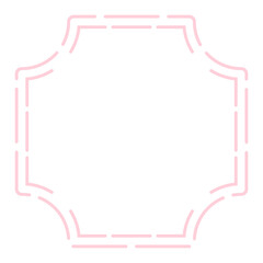 Obraz premium dashed geometric frame