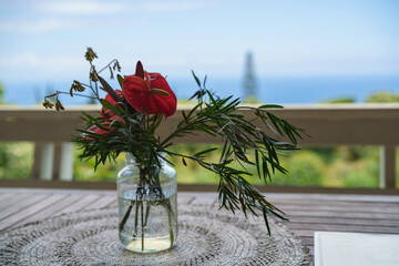 海を望むカフェ