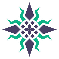 Obraz premium geometric floral element