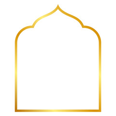 Obraz premium gold islamic frame