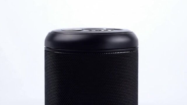 Isolated Shot of Sleek Wireless Bluetooth Speakers on Clean White Background