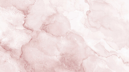 Soft pink watercolor texture with white clouds