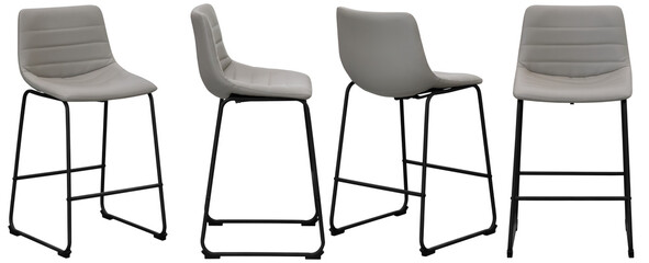 Bar stool. Interior element. Isolated from the background. From different angles