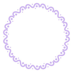 curve wave round frame