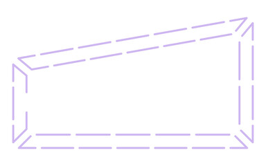 Obraz premium dashed banner frame