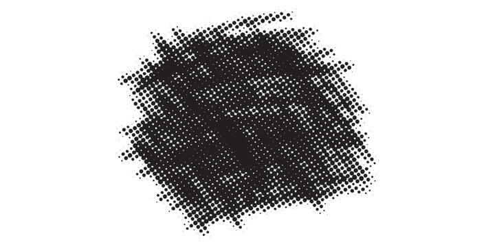 Abstract Black Halftone Pattern Overlay Texture.