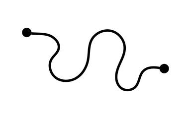 Fototapeta premium curve pointing line