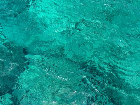 Ocean turquoise blue clear water background