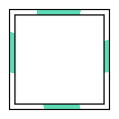 square colorful frame