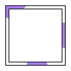 Obraz premium square colorful frame