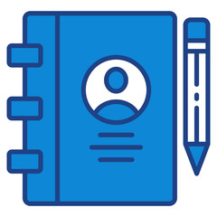 Book Register Icon For Design Elements