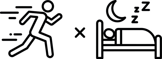 Balance between running and sleeping