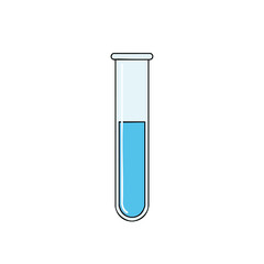 Test Tube with Blue Liquid