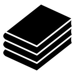 Book Stack Icon For Design Elements