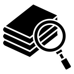 Library Research Icon For Design Elements