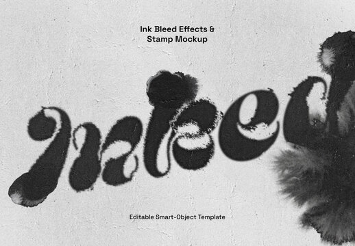 Ink Bleed Effects & Stamp Mockup