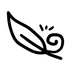 Obraz premium doodle leaf element