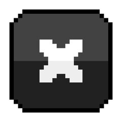 Fototapeta premium pixel cross button